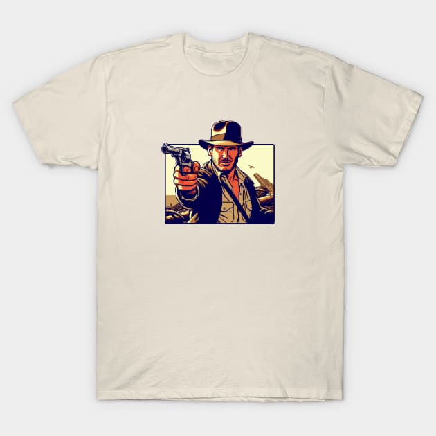 Indiana Jones 8 Bit T-Shirt by nerd.collect